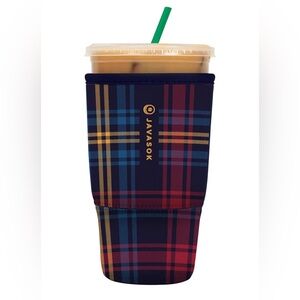 Javasok Plaid Drink Sleeve